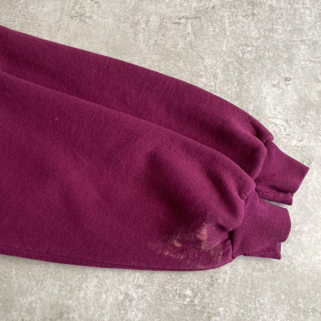 レアカラー 90s ラッセル 無地 パーカー USA製 グレープ XL