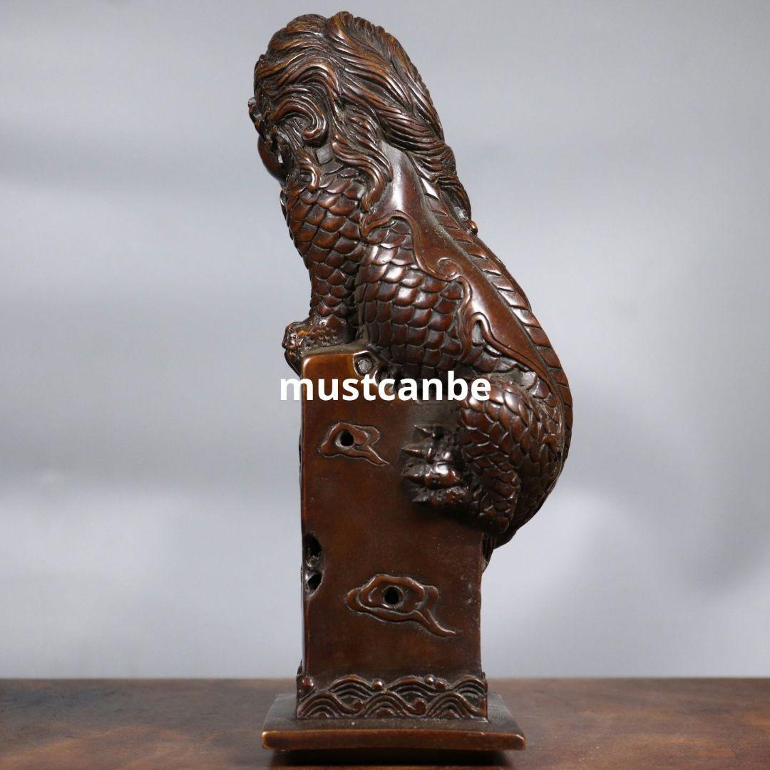 銅器 碧水獣香薫炉 香道具 書房 茶台客間 鎮宅辟邪 開運