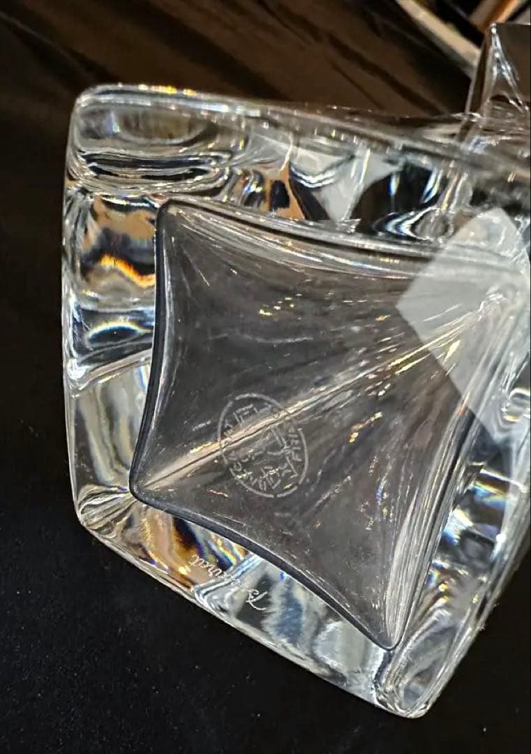 Baccarat ジェネロ サイト ベース ほぼ未使用 クリスタルガラス 花器