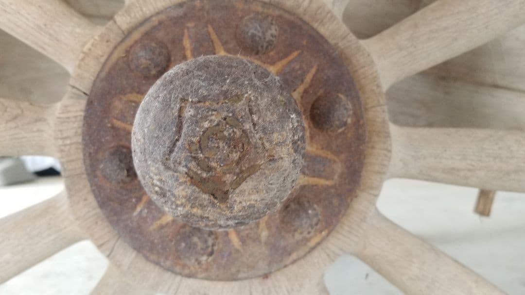 極希少品 文化遺産 美術工芸品 大型 大八車 貴重ナンバー付 大正～昭和