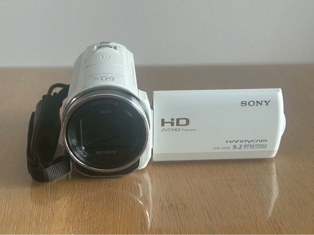 【SONY】Handycam HDR-CX535（ホワイト）ビデオカメラ
