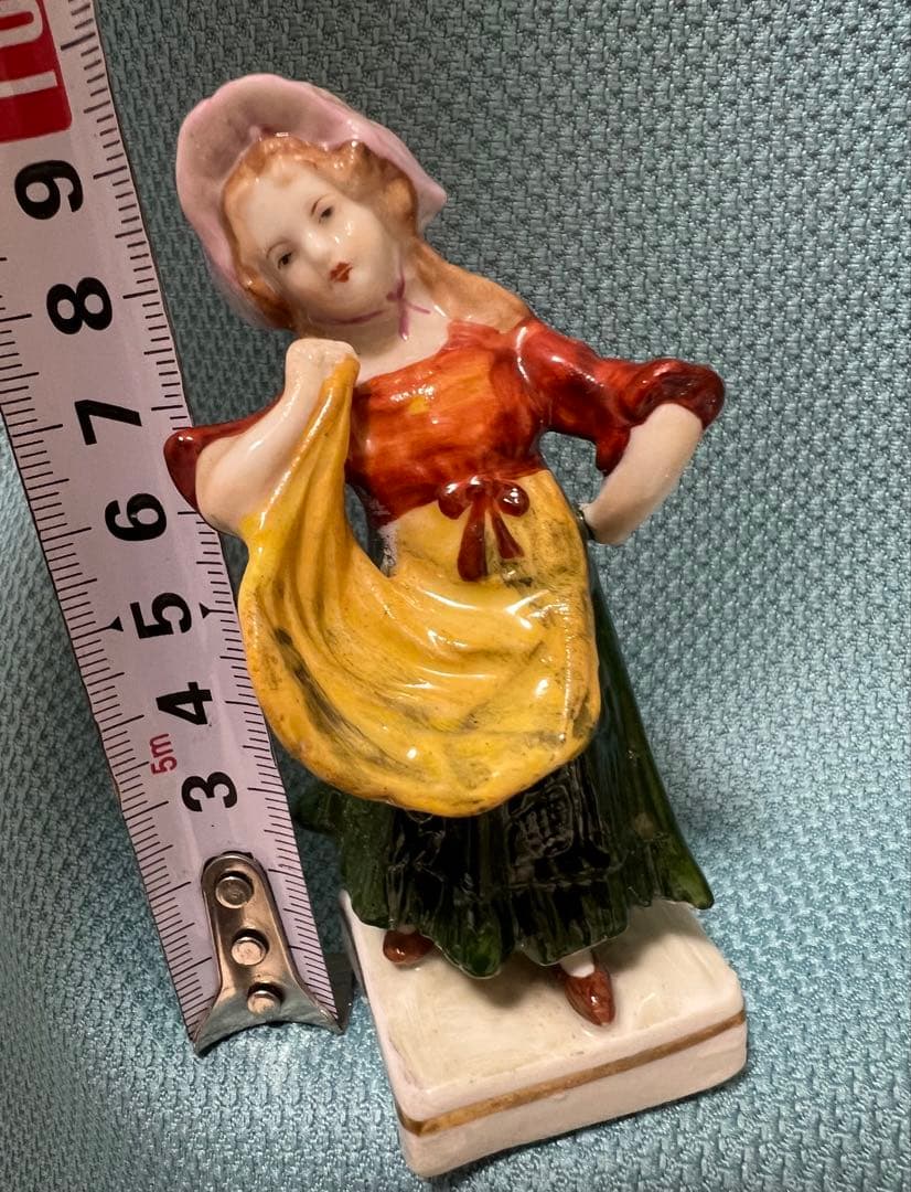 ドイツ製 sitzendorfフィギュリン 骨董1940年代希少陶器人形状態が良