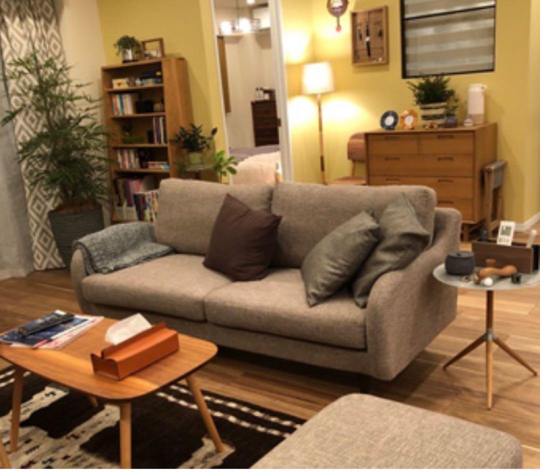 【週末SALE】大塚家具 オットマン CAS-D 布 カリダベージュ 逃げ恥