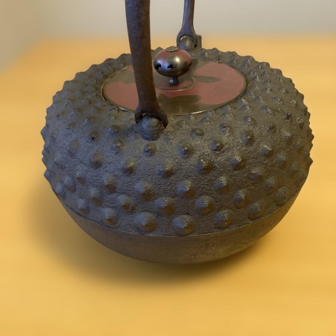 茶道具 龍文堂 あられ打 鉄瓶