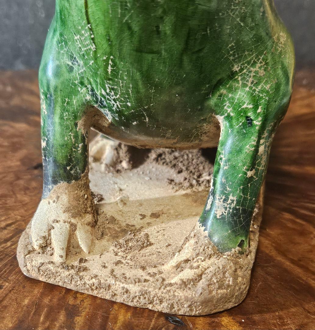 時代古作品❗】希少品❗】古代中国 漢～遼時代頃 緑釉 蛙