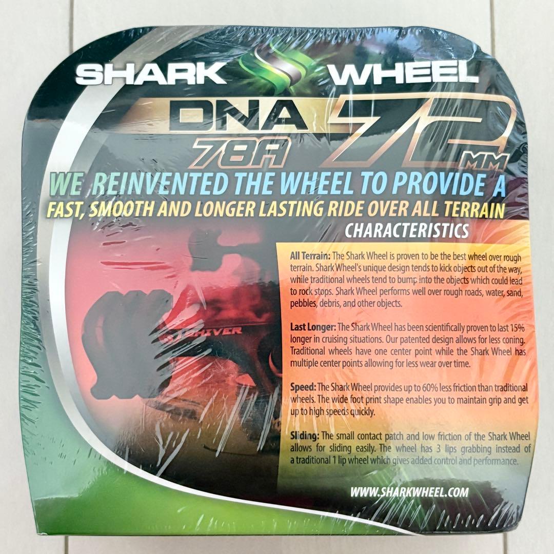 23☆新品 未開封☆ シャークウィール 72mm 78a クリア グリーン