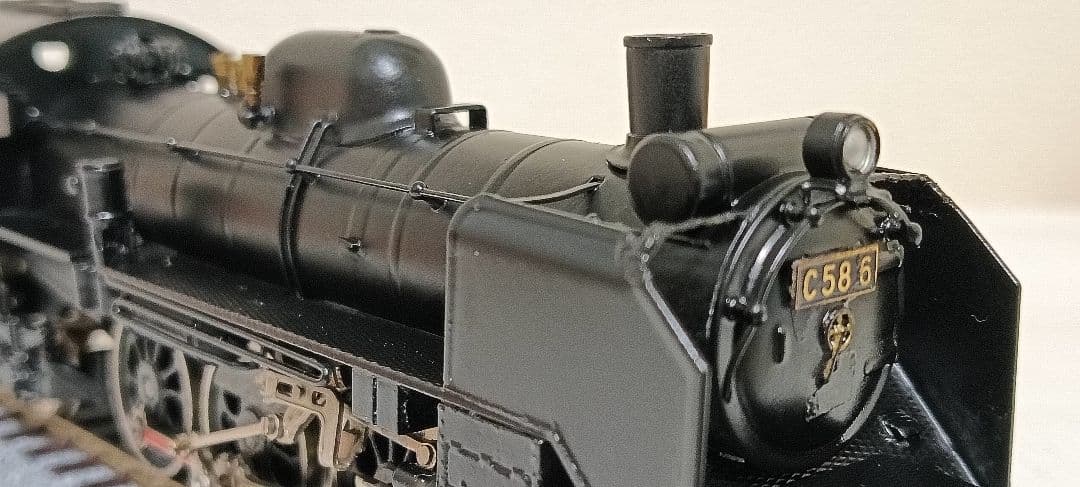 HOゲージ 宮沢模型 C58 蒸気機関車、メンテナンス済