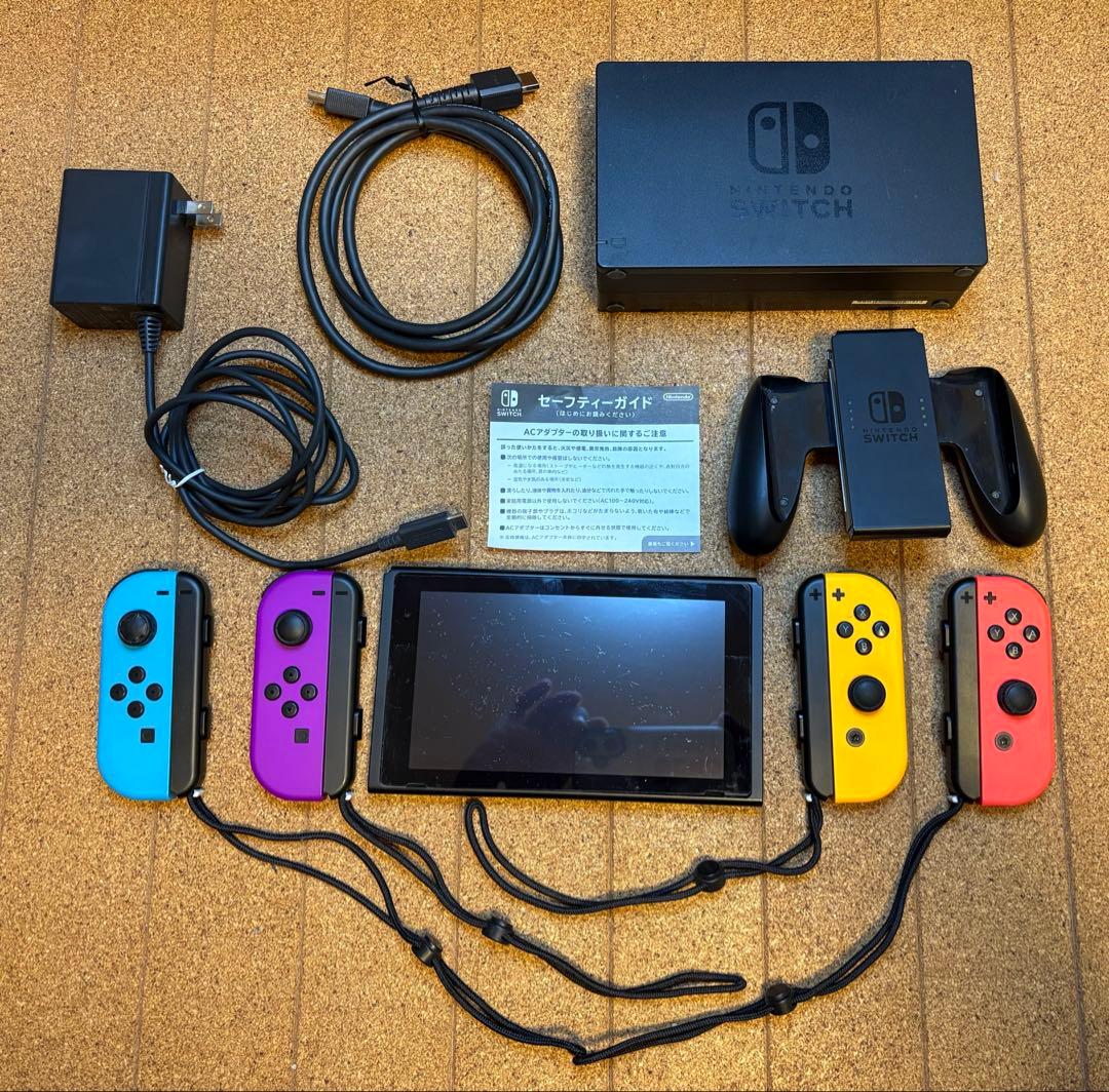 ｋ*９様 Nintendo Switch本体 附属品完備＋有線LANアダプタ、ハ