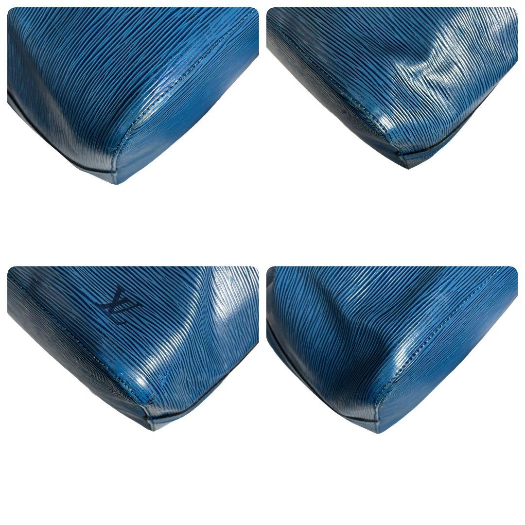 【鑑定済】ルイヴィトン　エピ　プチノエ　ショルダーバッグ　ハンドバッグ　ブルー