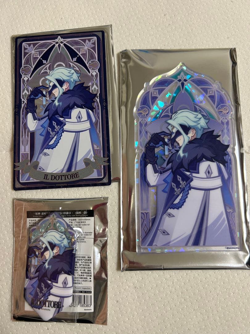 原神 ドットーレ(博士) アクスタ、ホロカ、缶バッジセット - メルカリ