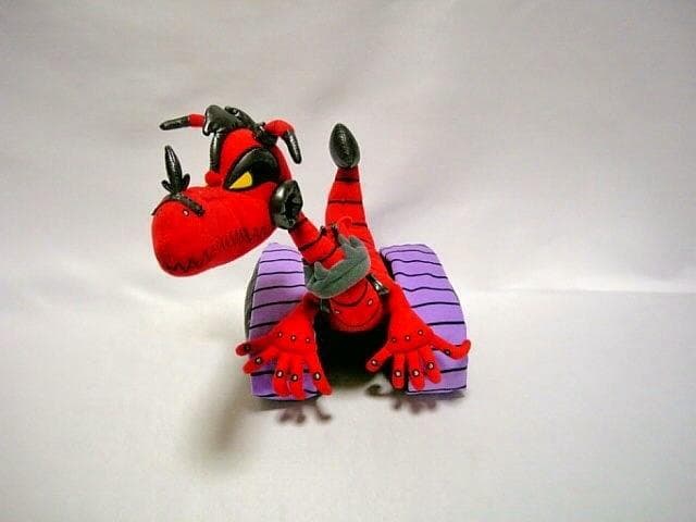 ◆fcolection　レッドドラゴン　戦車　ぬいぐるみ◆可動：顔・首・尻尾◆