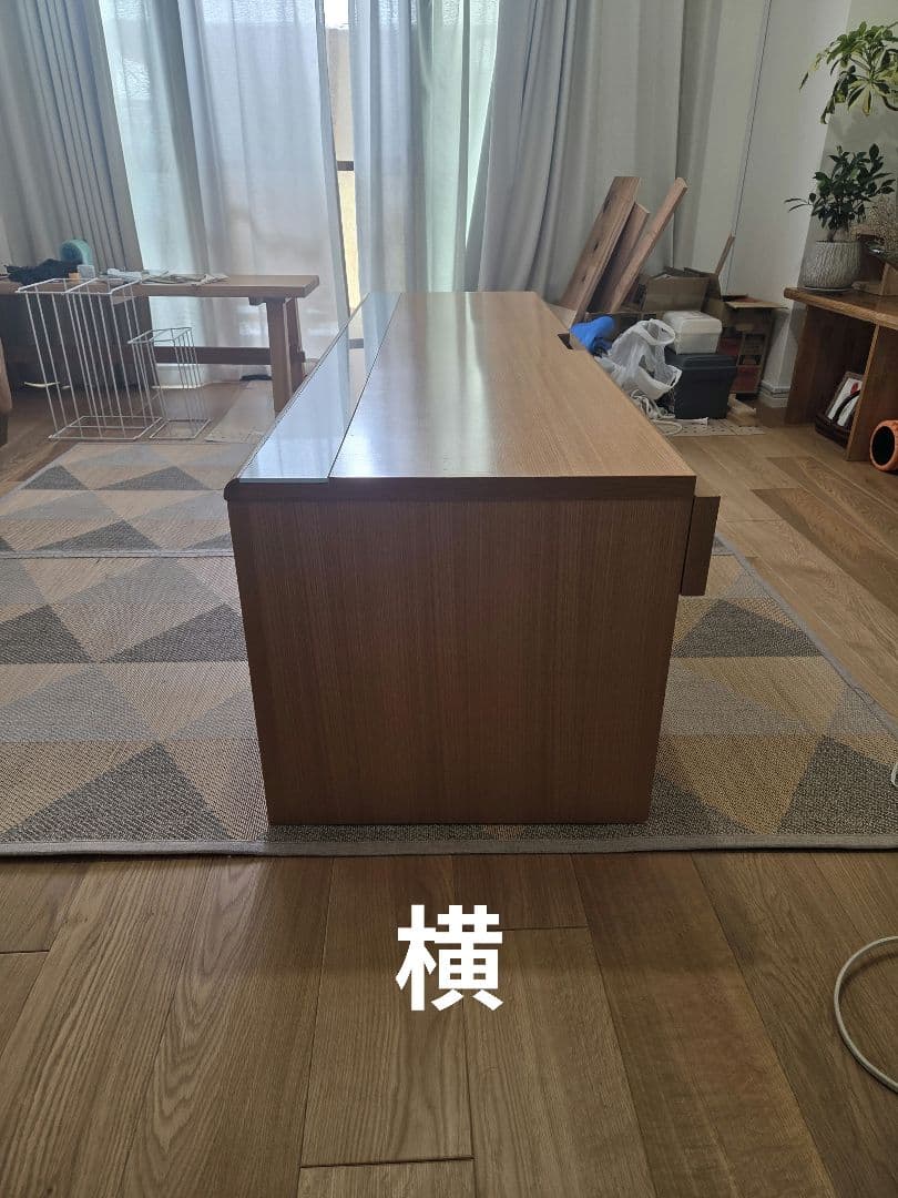 木製引き出し付きテレビ台 武富家具 タモ材-お買得な商品