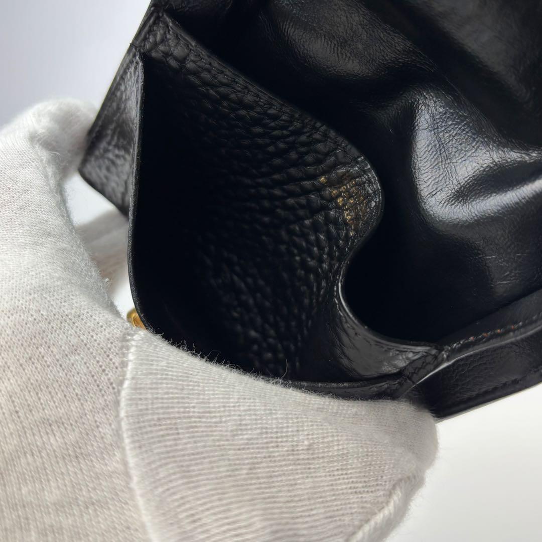 HERMES エルメス ドゴン  カードケース ゴールド 金具 □B刻印