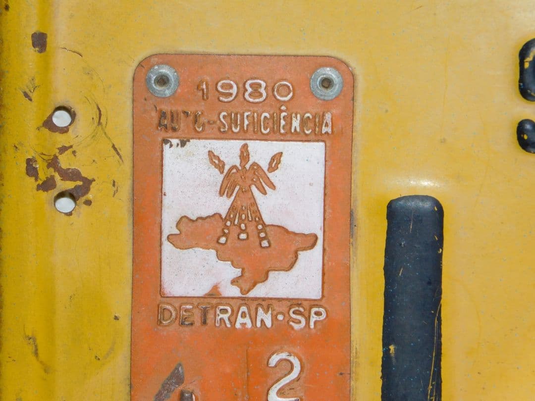 最終価格】本物 1980年ブラジル国サンパウロ州ナンバープレート #超貴重