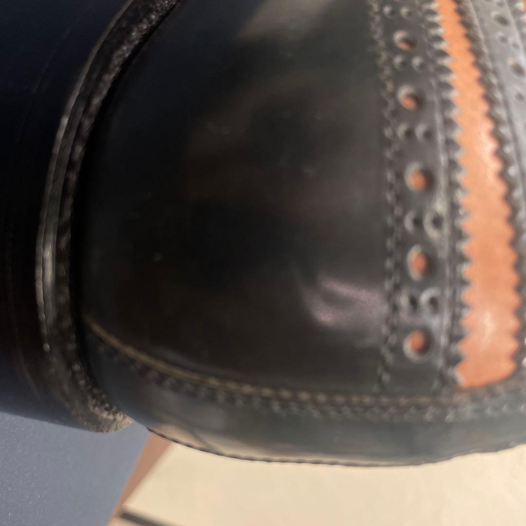 HIROSHI TSUBOUCHI ツートンウイングチップシューズ