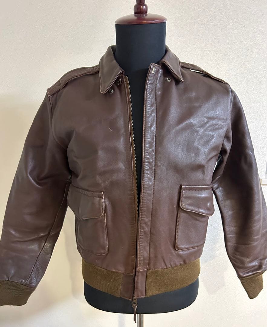 A2ブラウンレザージャケット