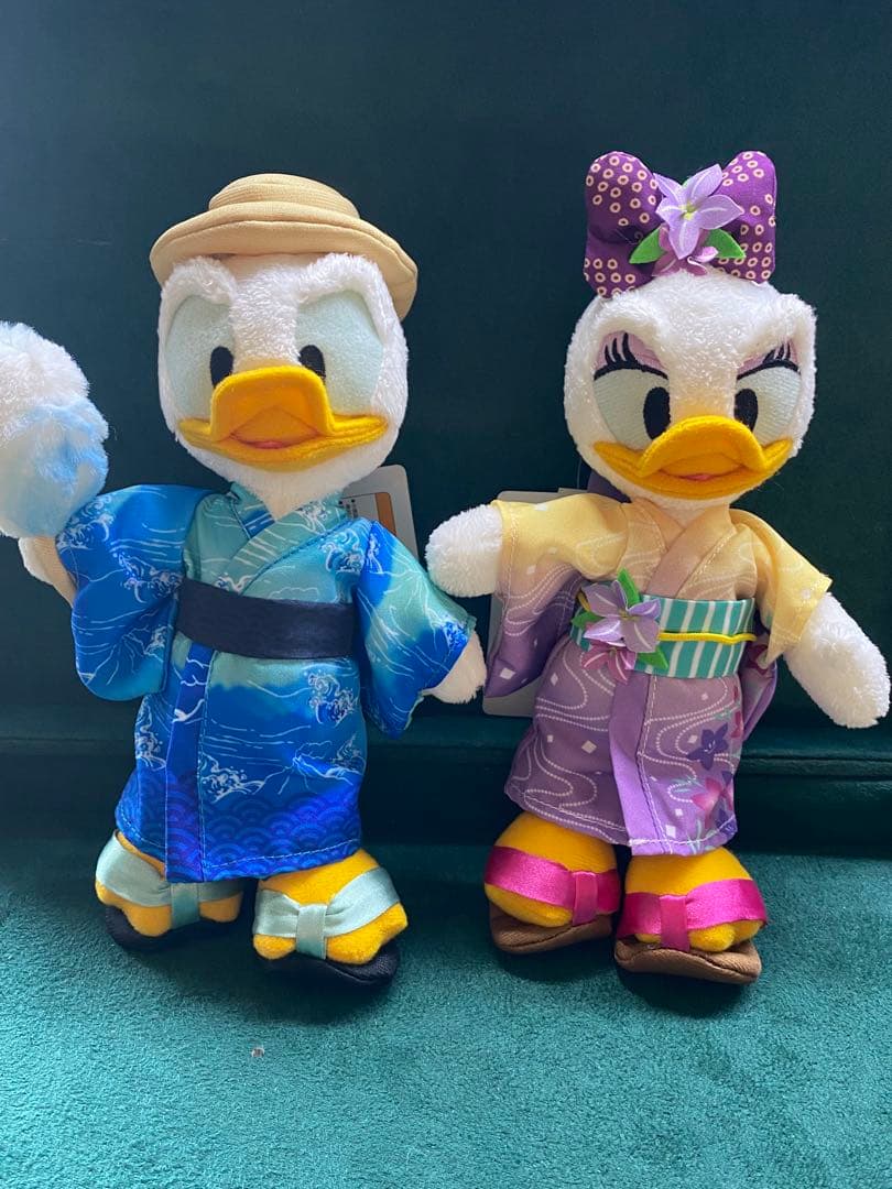ディズニーリゾート ドナルド ディジー ぬいぐるみバッジ 浴衣