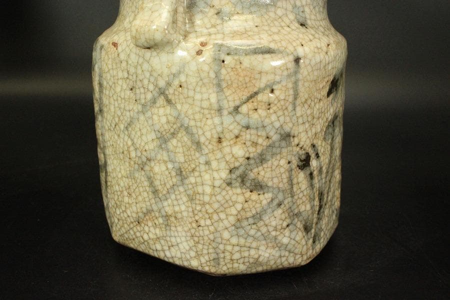 茶道具 絵志野 水指 時代物(ZE574)