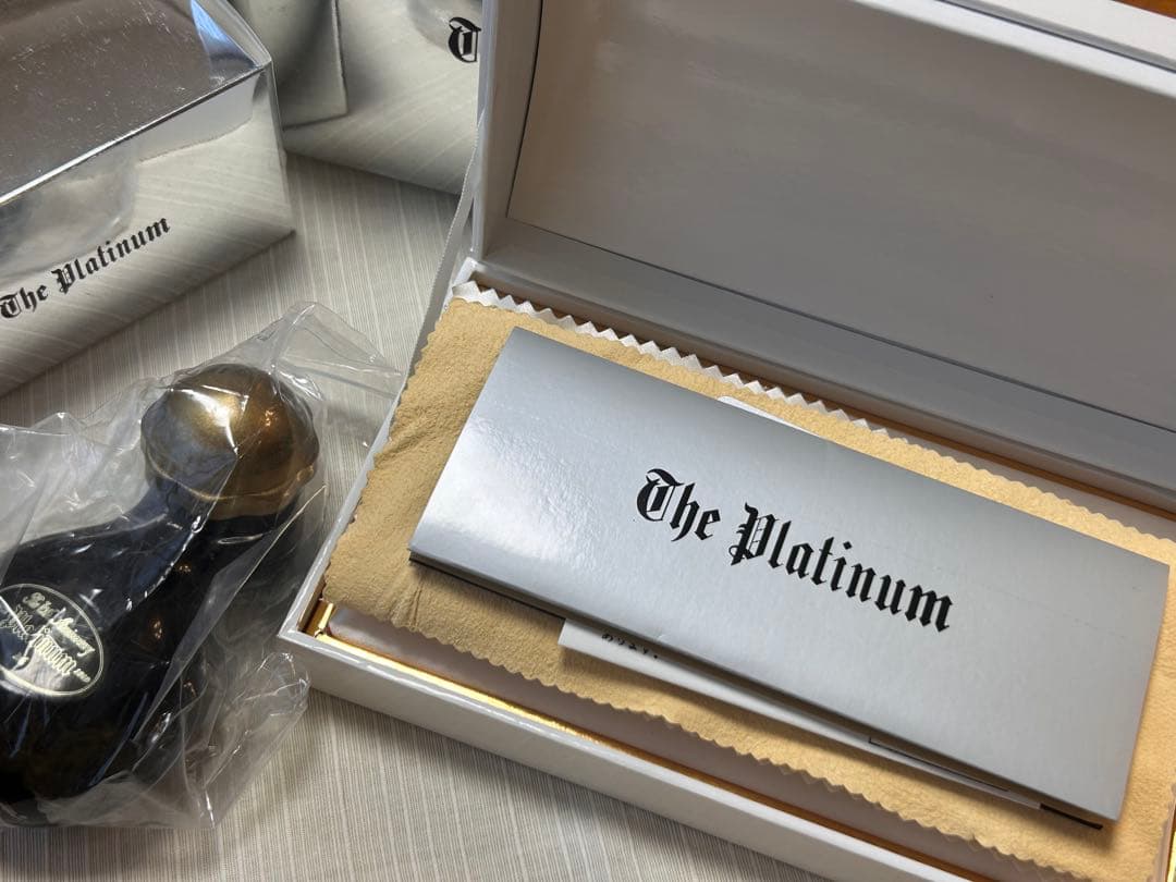 美品】プラチナ万年筆 創業70周年記念 レターウッド スネークウッド セット