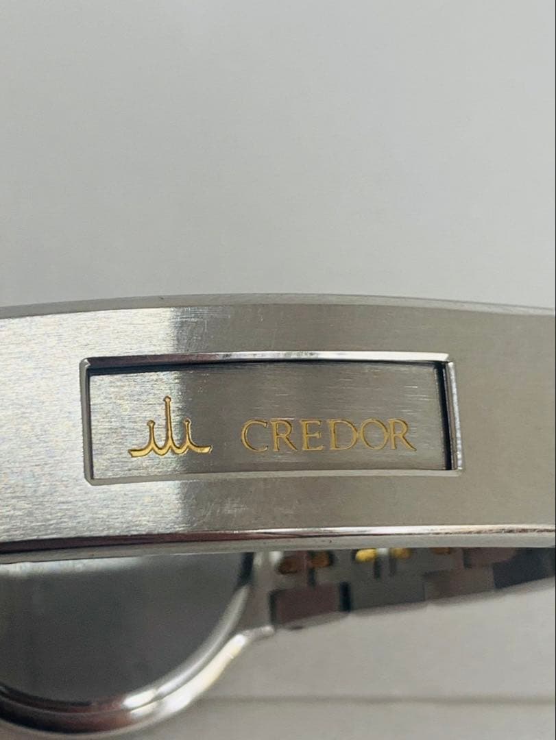 【美品】セイコー QZ 8N81-6000 クレドール SS×18KT