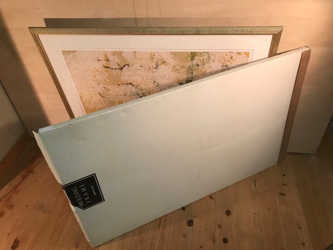 メル24736さま専用　中島千波「醍醐寺三宝院枝垂櫻吹雪」シルクスクリーン