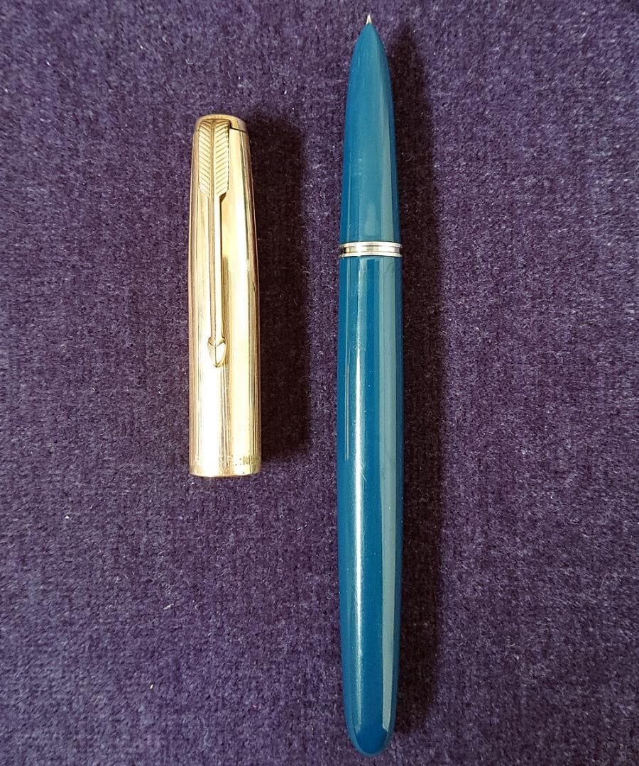 当時物 ビンテージ】PARKER51 パーカー51 万年筆 金キャップ