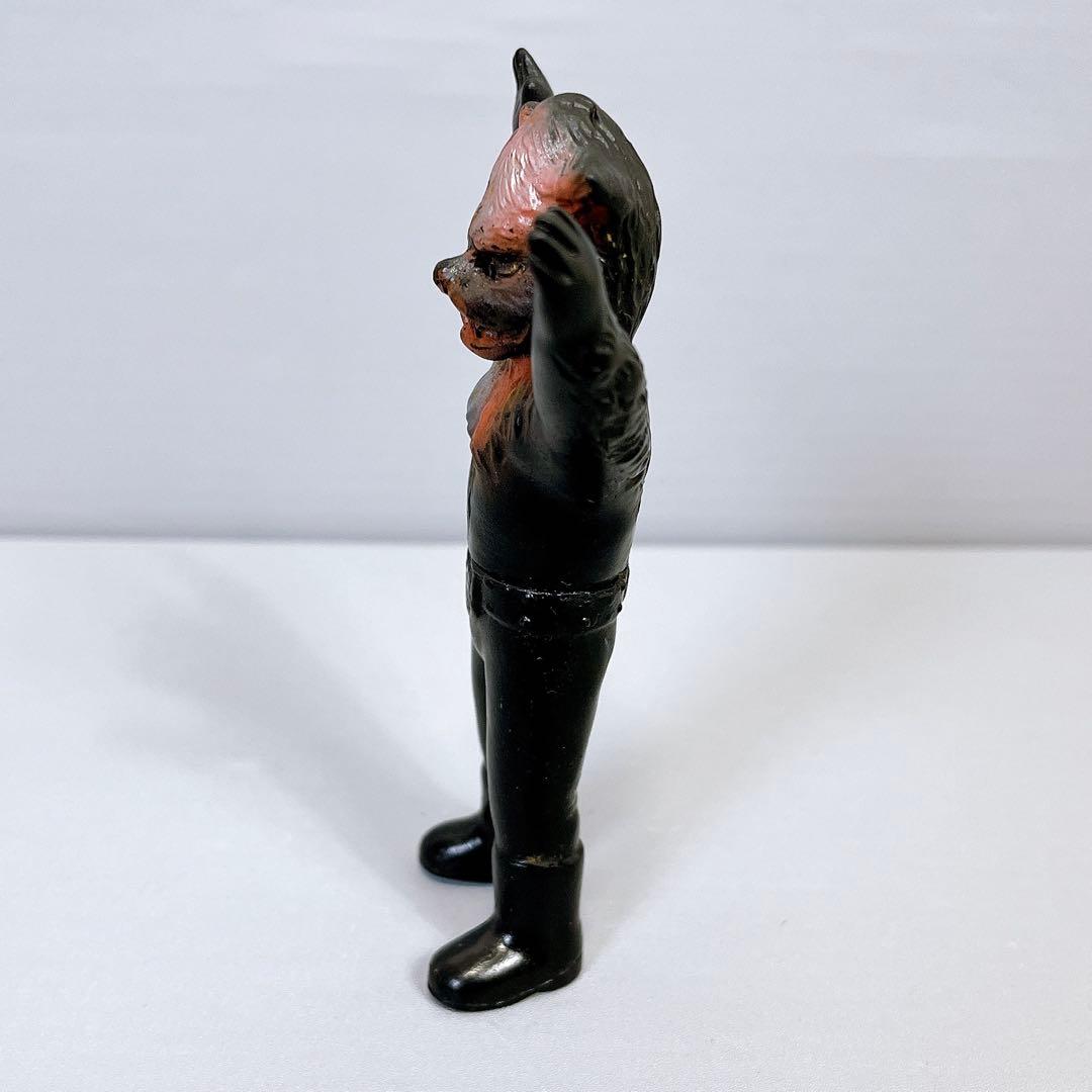 【超貴重】 当時物　ミニソフビ　怪人オオカミ男　仮面ライダー　狼男　ポピー