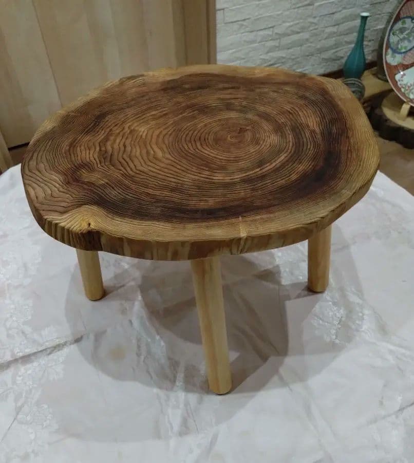 杉の輪切り形ローテーブル㉔ 桜様専用❕桜様樹齢約70