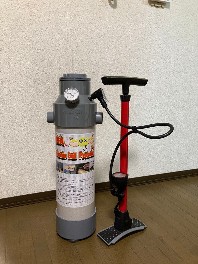 筒丸34 (テニスボール加圧・再生ホルダー) 筒丸4 (テニスボール加圧・