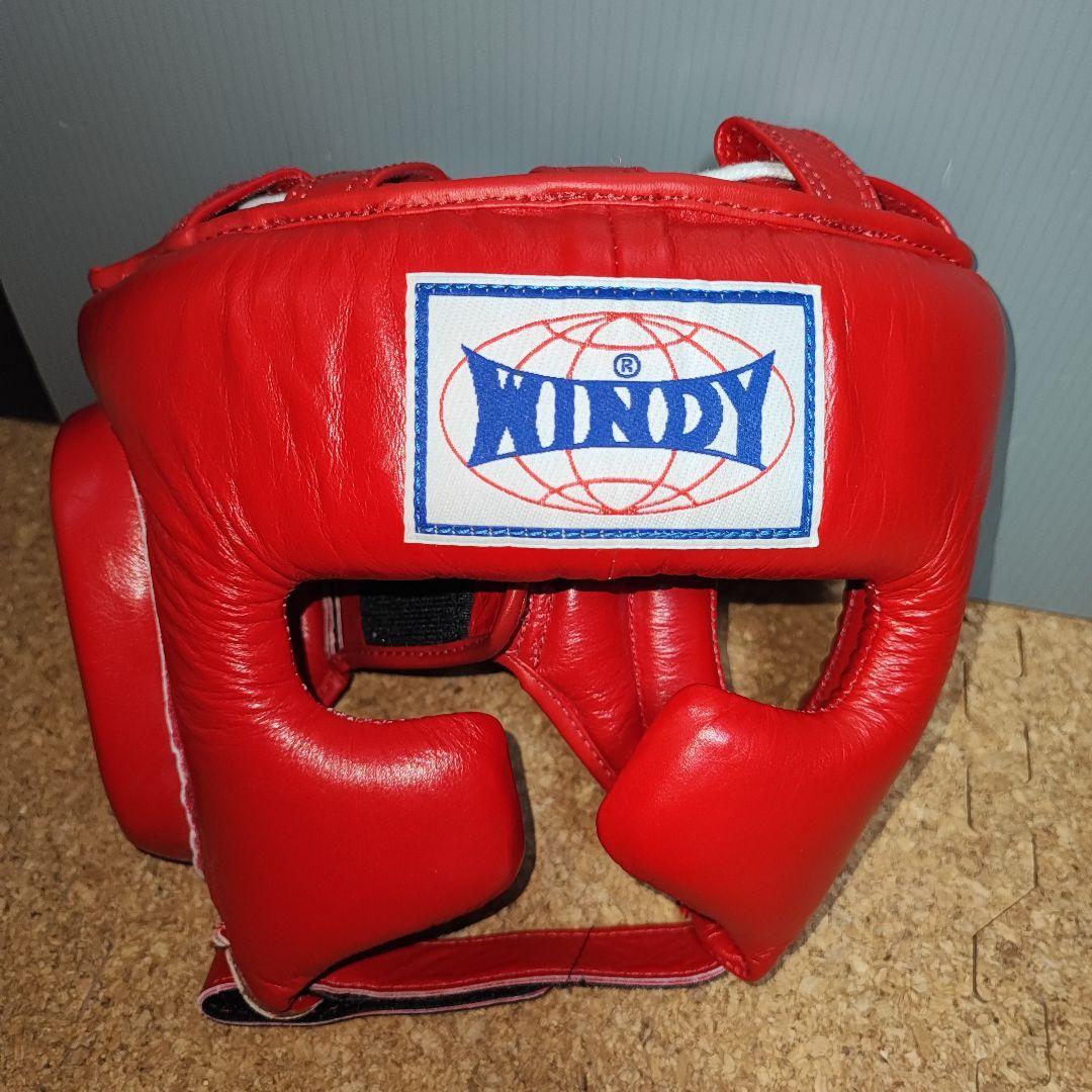 WINDY ヘッドギア ヘッドガード ボクシング HP10 Mサイズ レッド 赤
