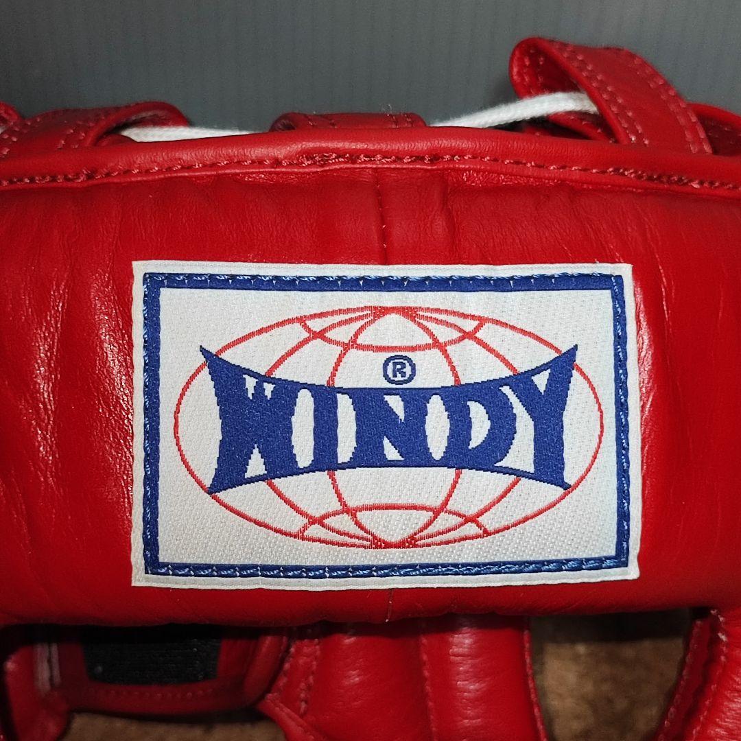 WINDY ヘッドギア ヘッドガード ボクシング HP10 Mサイズ レッド 赤