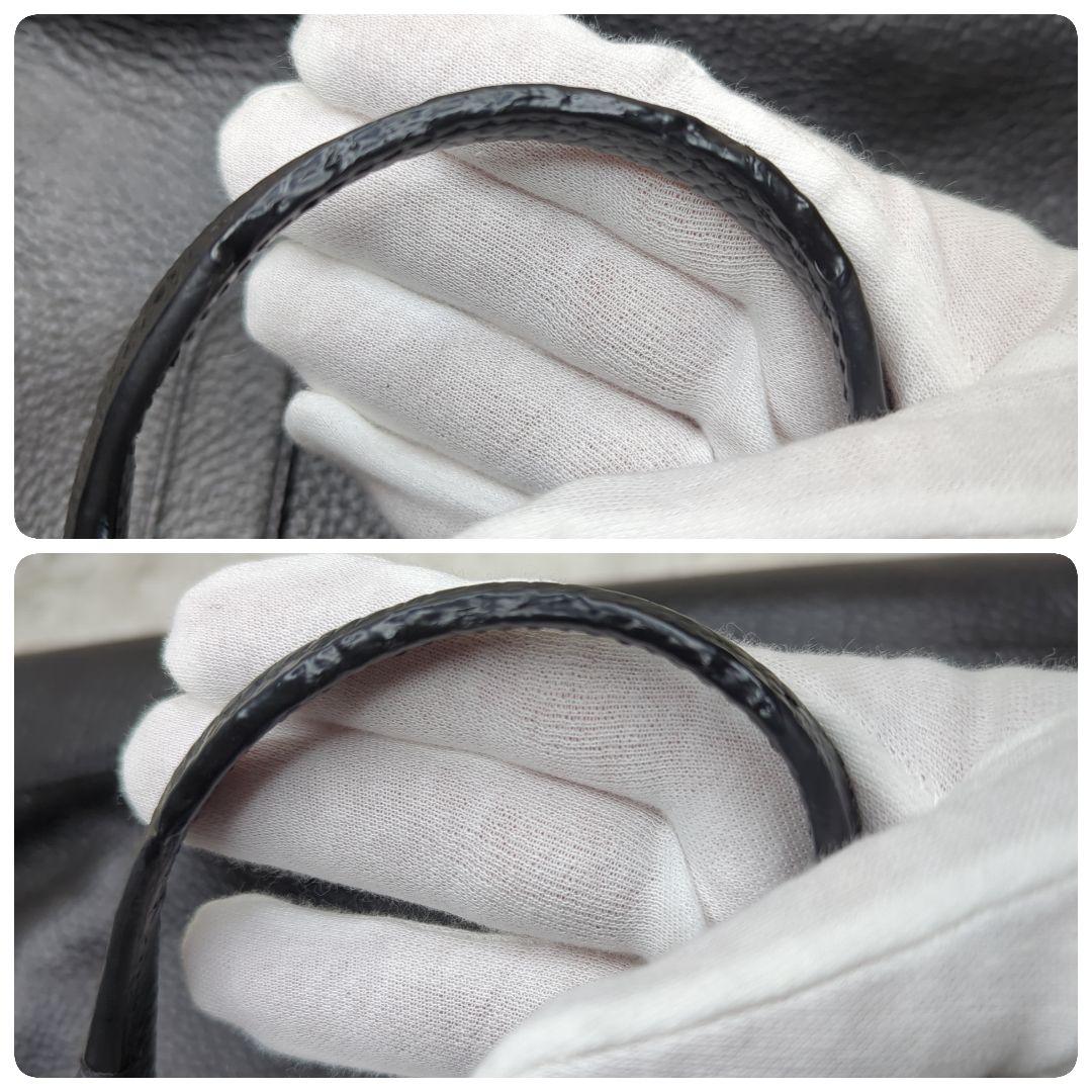 美品✨コーチ ハミルトン ブリーフケース シボ革 黒 A4可 多収納 75757