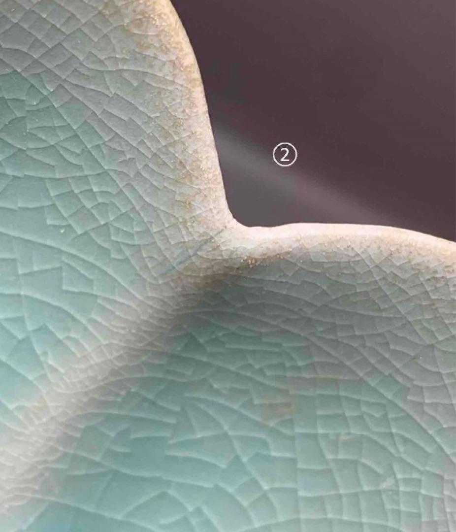 中国 見込み花図　花形洗筆（鉢）　u6230931