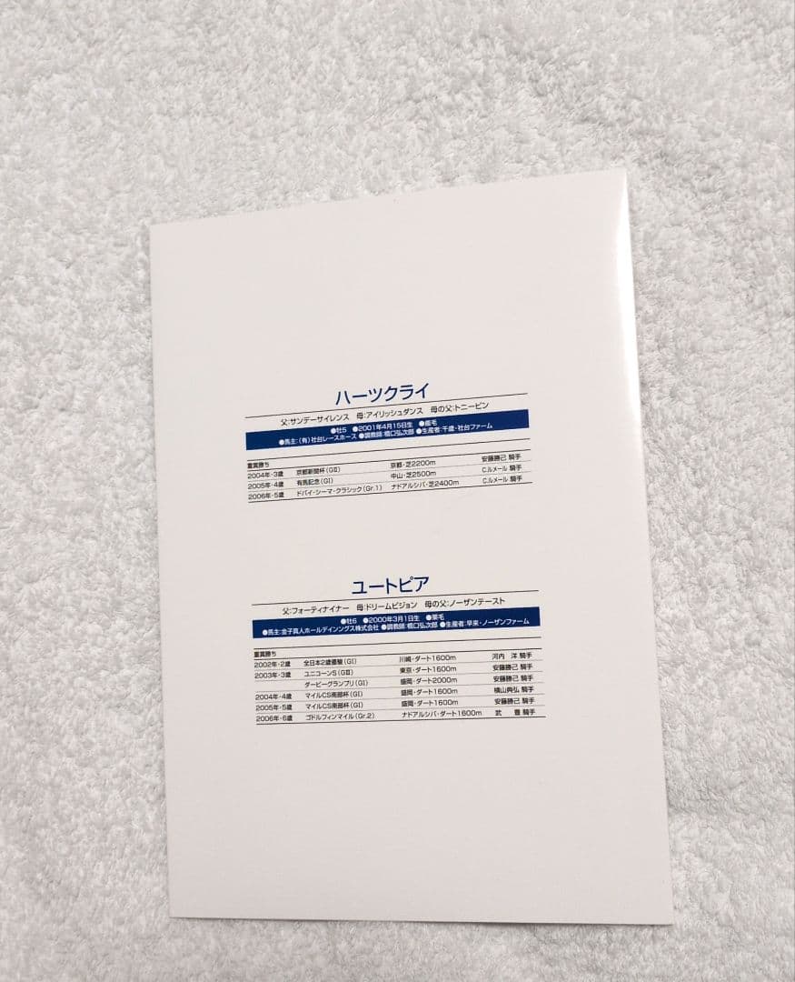 記念品 ハーツクライ ユートピア 競馬 dubai worldcup 2006 - メルカリ