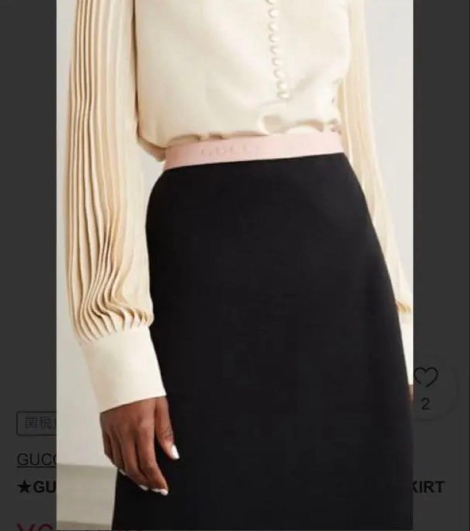 【新品タグ付き】GUCCI グッチ スカート GUCCIロゴスカート