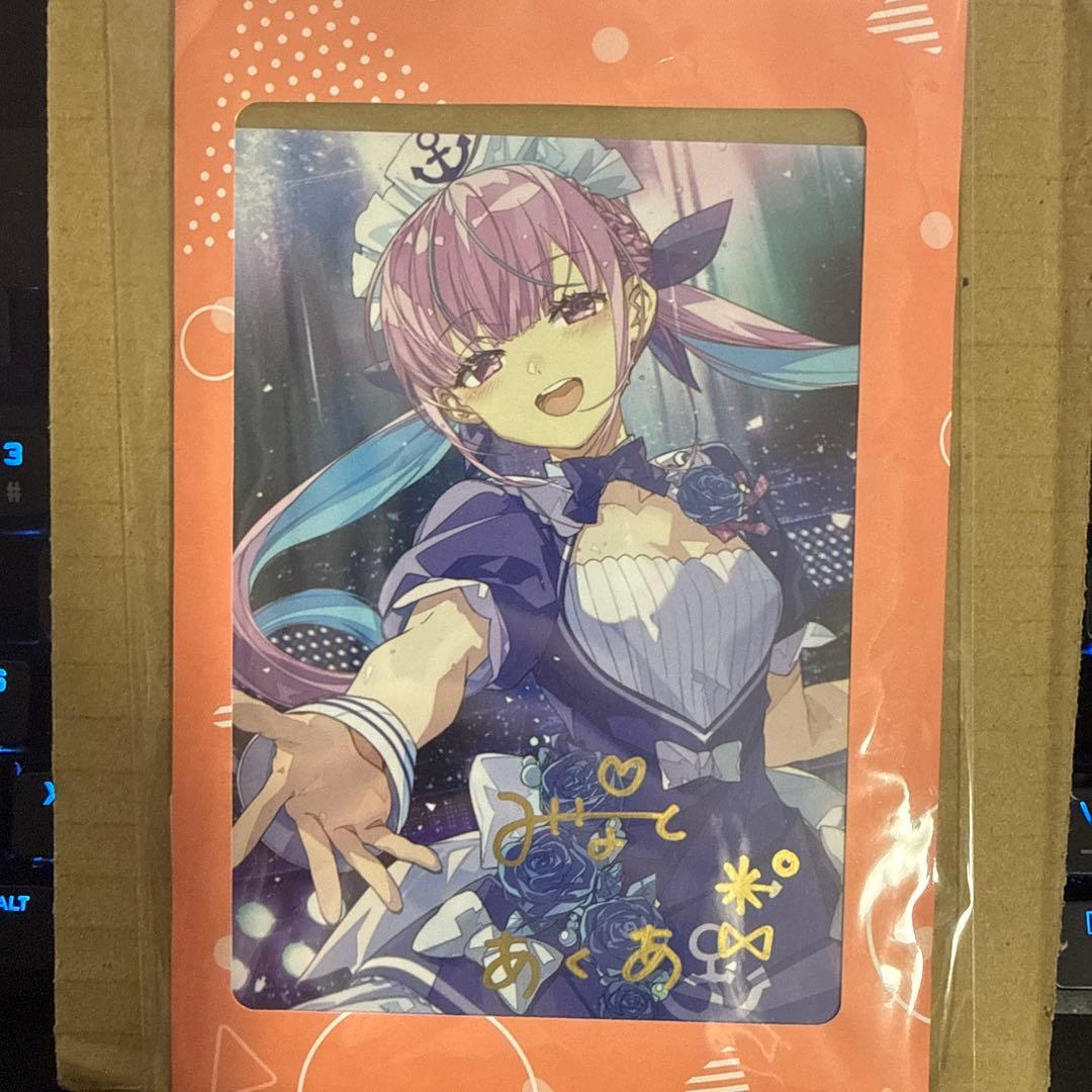 湊あくあ、百鬼あやめ直筆サイン - メルカリ