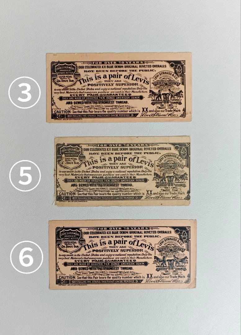 【専用】⑥1枚のみ FOR OVER 70 YEARS LEVI'S 一枚】 FOR OVER 70 YEARS LEVI'S