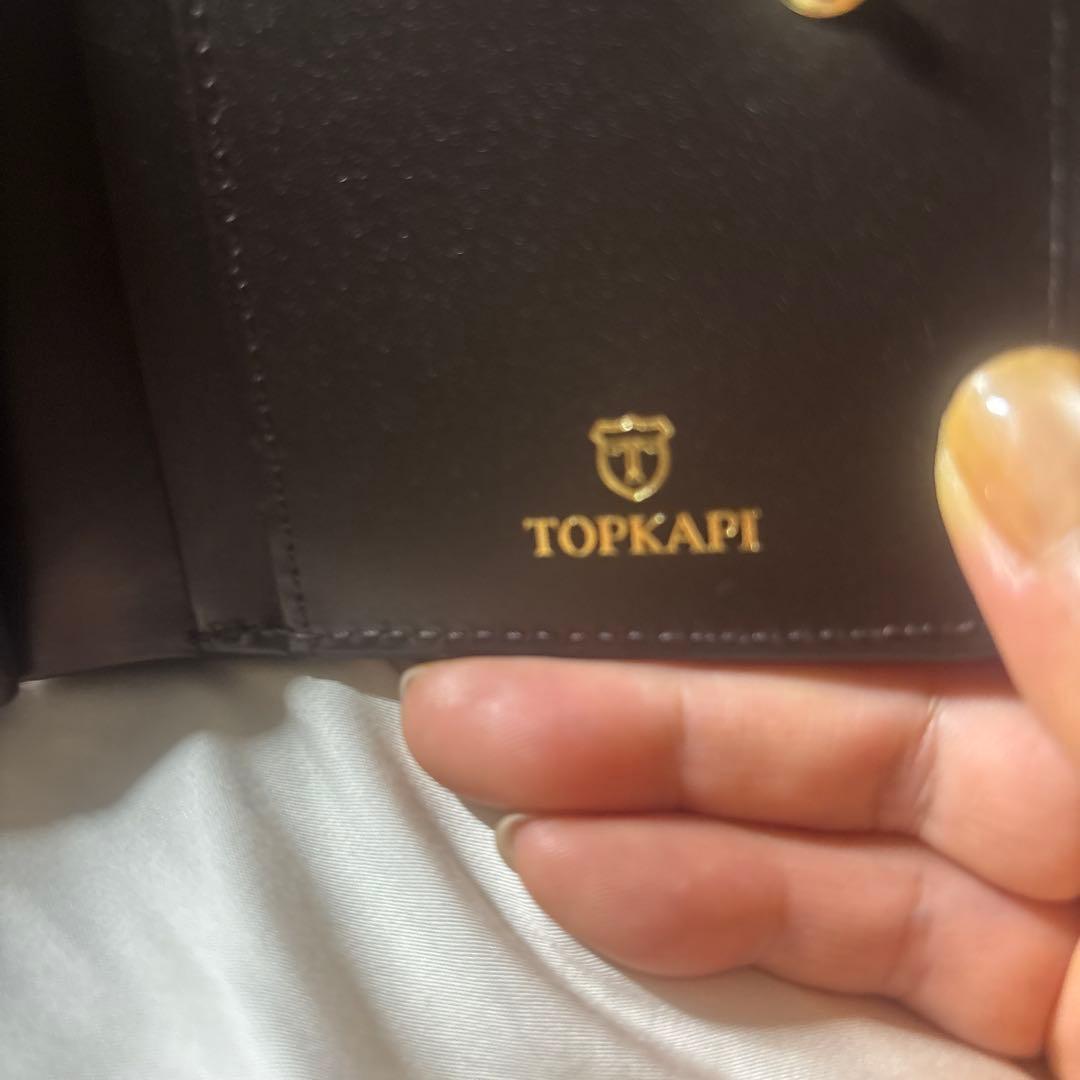 TOPKAPI 財布 レオパードへアカウがま口2つ折り財布 新品 箱付き