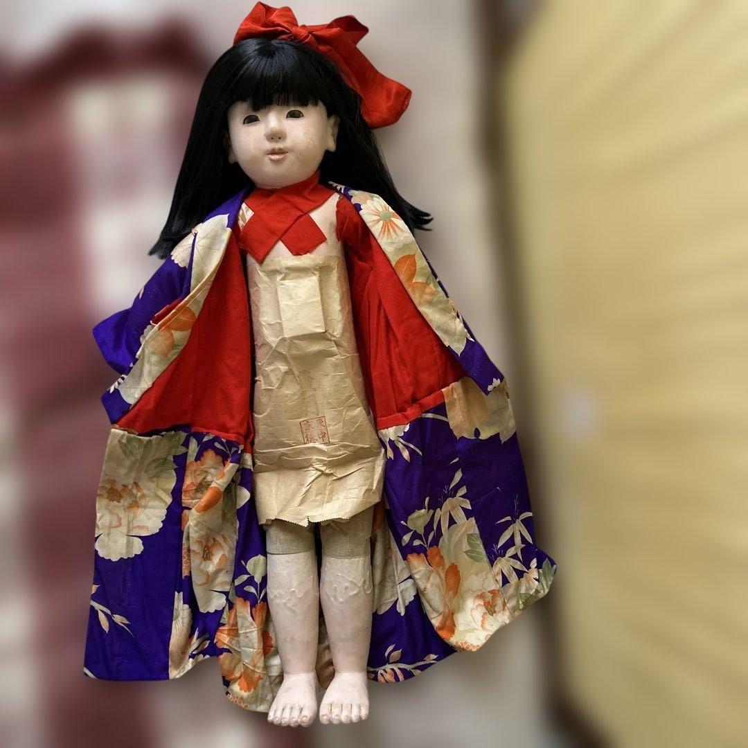 パ*コ様 市松人形 戦前 約100年前 大型73センチ - メルカリ