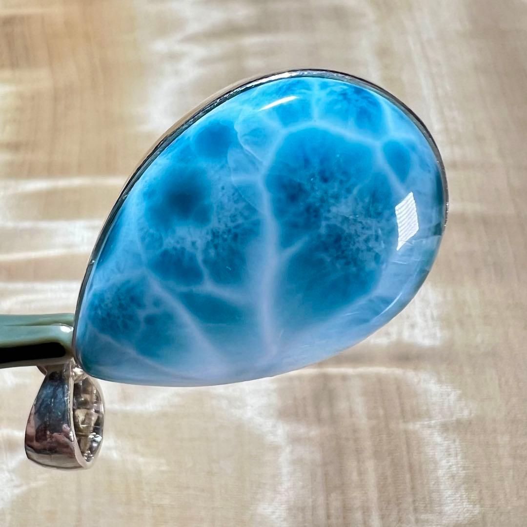 高品質 ラリマー ペンダント ネックレス silver925 3-3