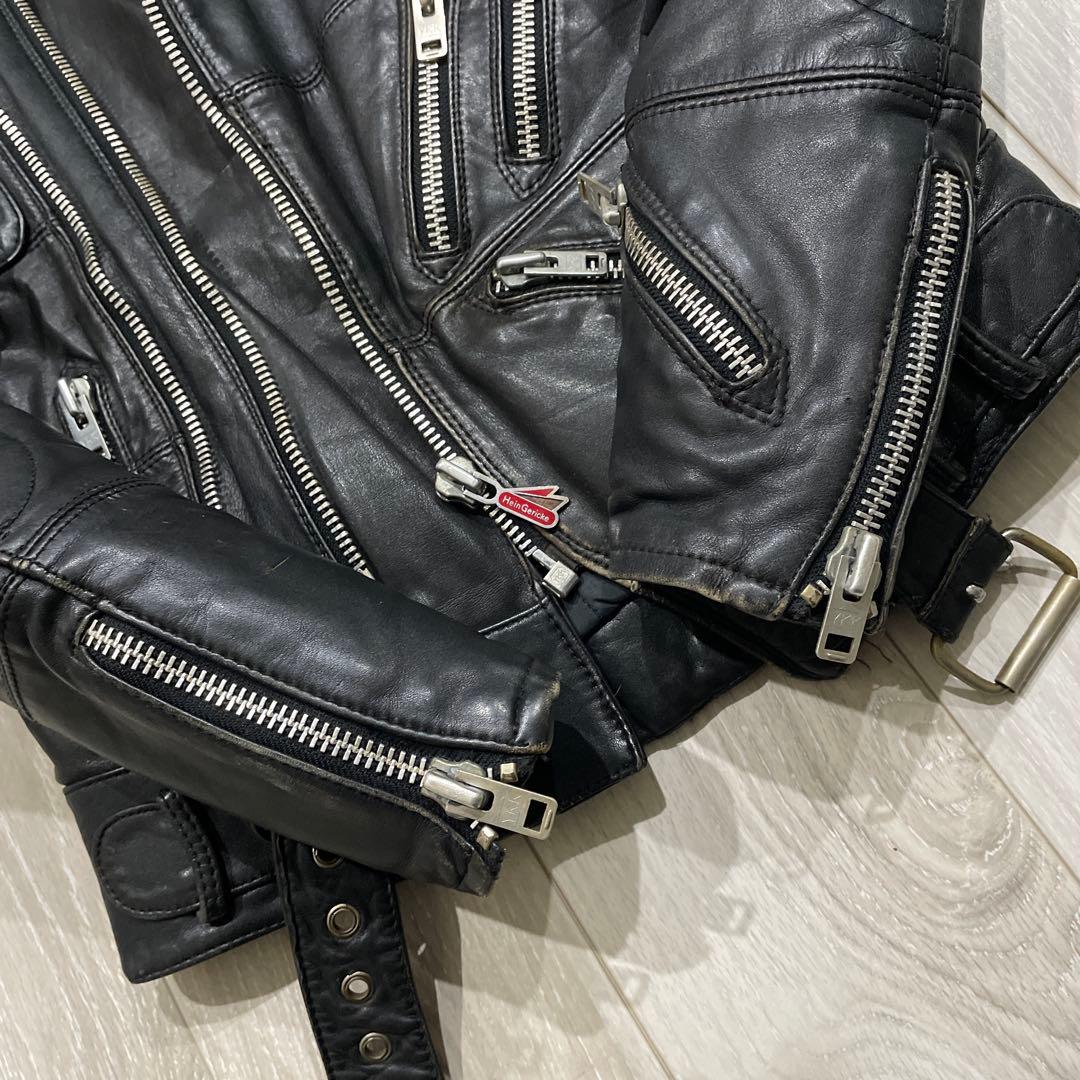 90s hein gericke ライダースジャケット 工場 レザージャケット 本革