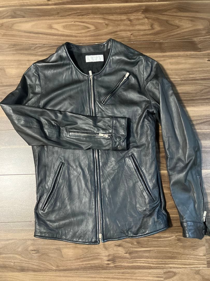 EKAM エカム シングルライダースジャケット ラムレザー 羊革 ekam