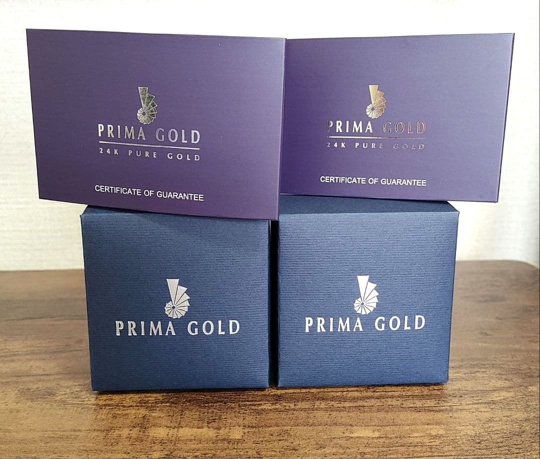 新品☆PRIMA GOLDプリマゴールド純金&ダイヤモンドラウンドモチーフ