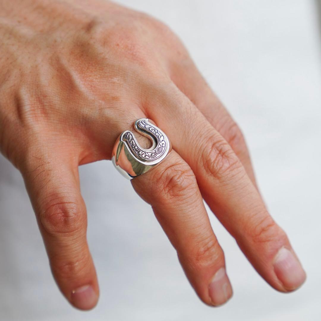 限定】スーマンダックワ xsOSfpカーヴ ドホースシューリングシルバー925