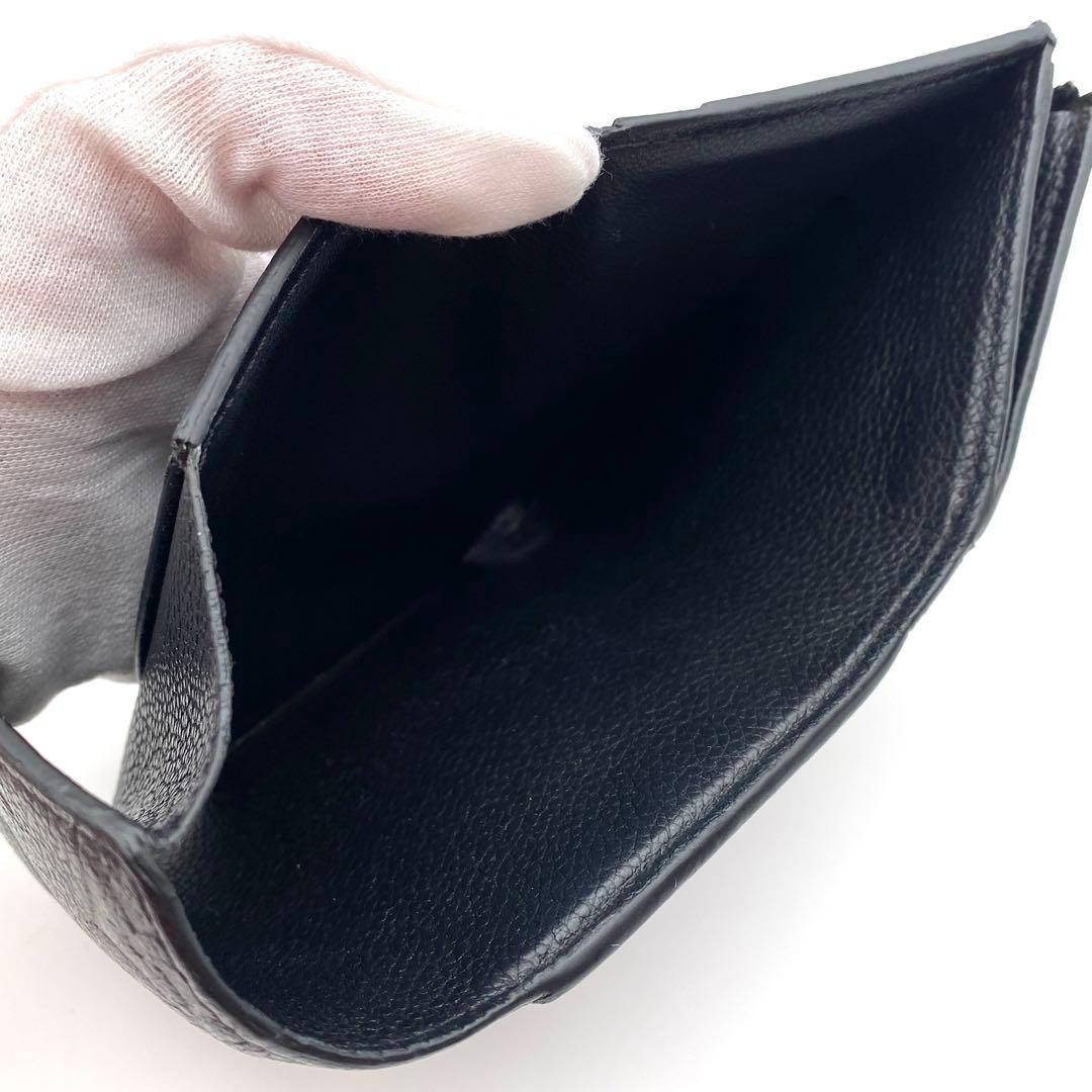 ルイヴィトン モノグラム アンプラント ポルトフォイユ ゾエ 三つ折り財布 黒