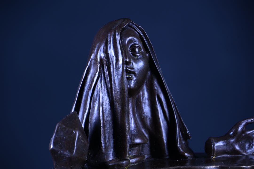 【珍品】幽霊 ブロンズ 置物 ゴースト