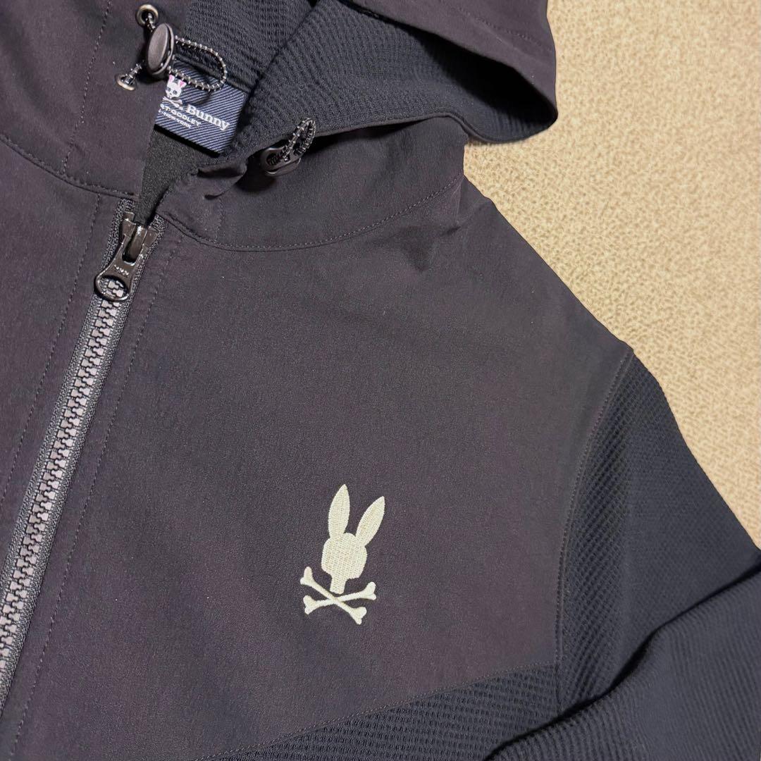 サイコバニー・異素材切替 ワッフルストレッチ パーカ＆パンツ セットアップ