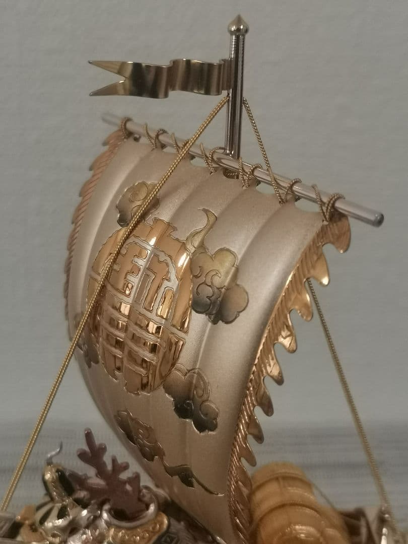 TAKEHIKO 武比古 銀製 宝船 6号(房)SILVER985 置物 関工芸 武比古 銀製