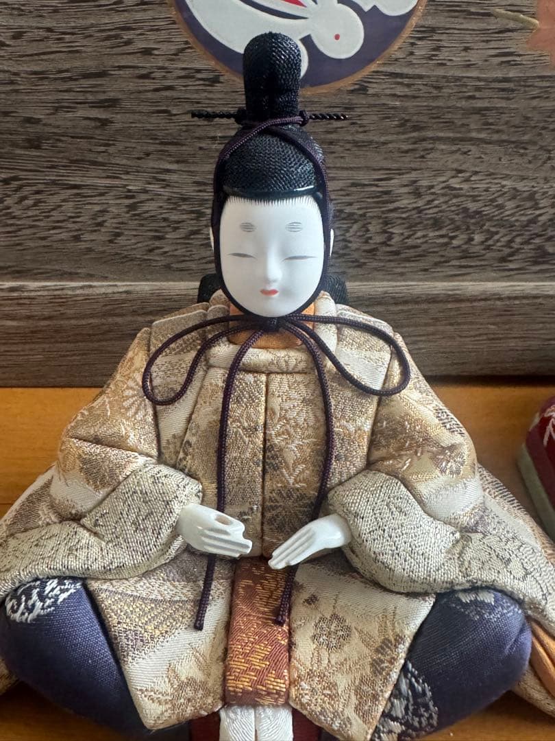 ミ*ん様 木目ひな人形 木村秀櫻　木目込人形