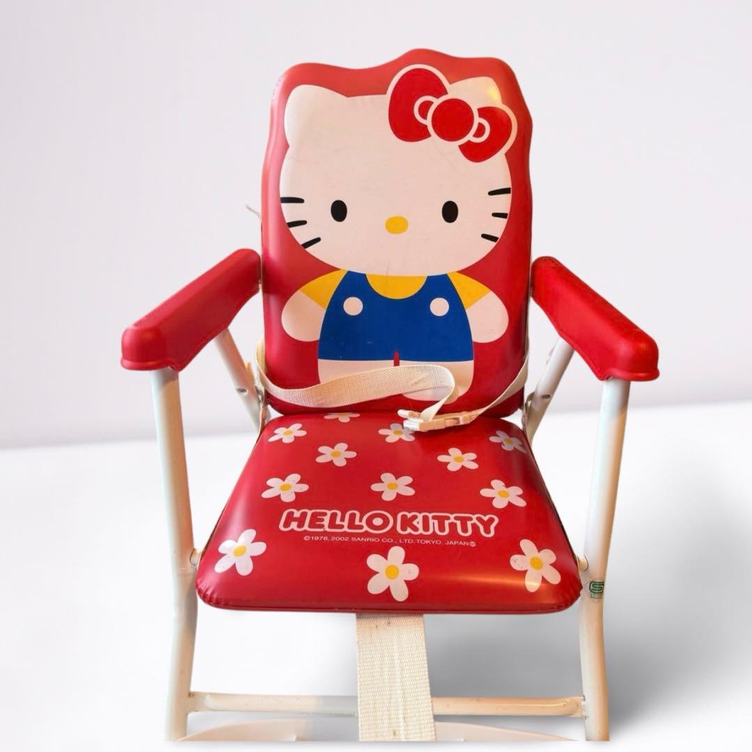 昭和レトロ】ハローキティ 折りたたみ ベビーチェア テーブル付き